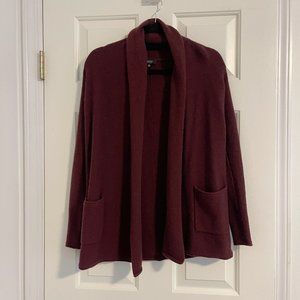 Aritzia Babaton Beekman Cardigan Maroon Burgundy XS